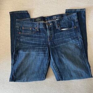 JCREW toothpick ankle jeans size 29 blue